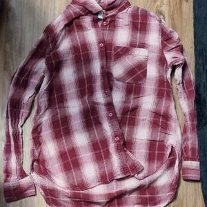 Men's Red Plaid Shirt